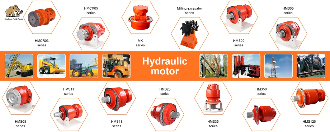 Ms (E) 08 Poclain Hydraulic Motors Equivalent for Construction Machinery